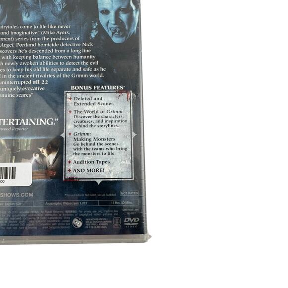 Grimm Season 1 SciFi Horror Mystery TV Series DVD New Sealed - Picture 3 of 3